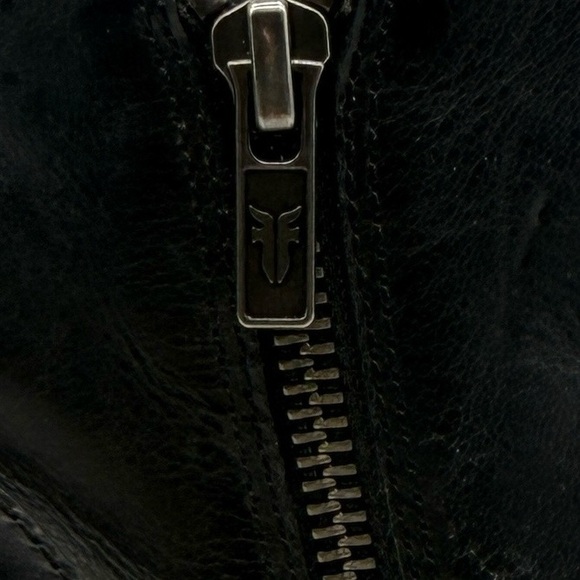 Frye Womens Shoes Jennifer Booties Sz 9.5 Black Leather Heeled Ankle Buckle - Picture 4 of 13